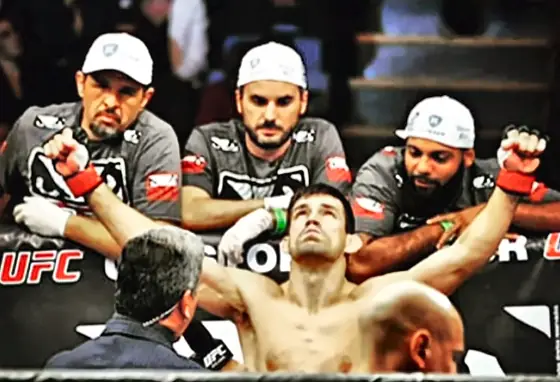 In Demian Maia’s corner at the UFC